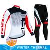 Cycling Jersey Set 2025 Men Winter Thermal Fleece Long Sleeve Road Bike Cycling Clothing MTB Cycling Jacket Ropa Ciclismo Hombre