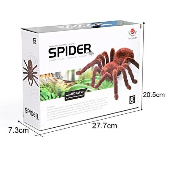 Remote Control Scary Creepy Soft Plush Spider Infrared RC Tarantula Toy Kid Gift