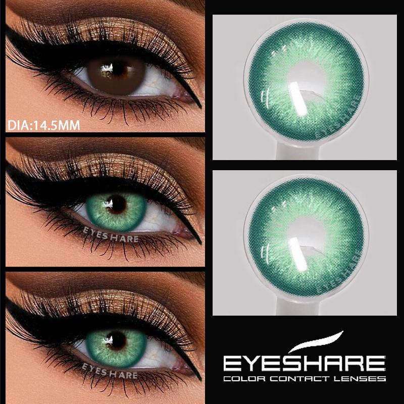 1 Pair Colored Pupils for Gray Color Eyes Green Color Contact Lenses Cosmetics Natural Blue Lenses for Makeup Yearly