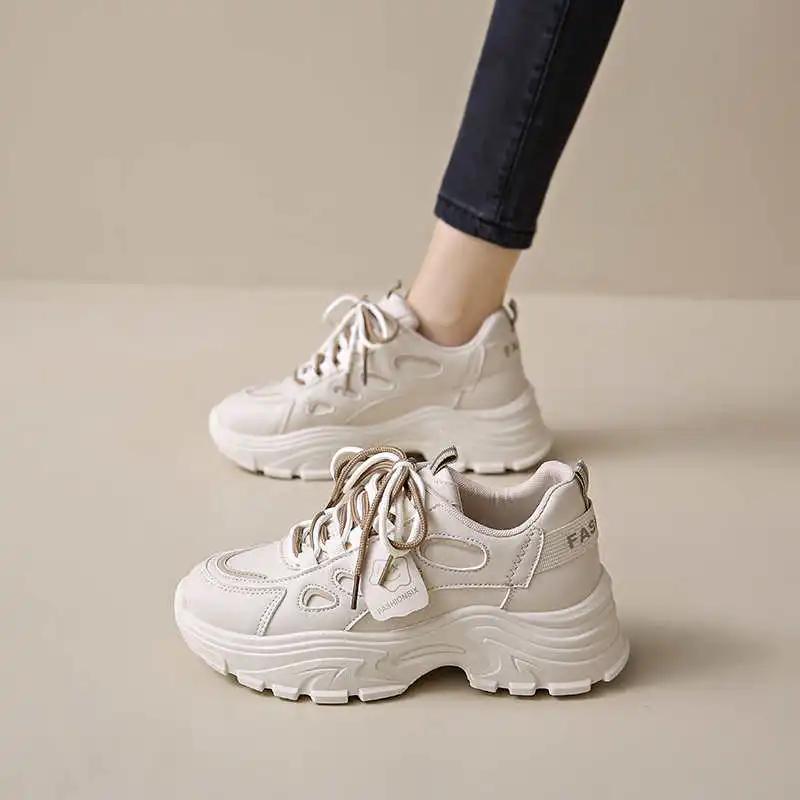Round Tip Round Toe Women's Brand Boots White Shoes Woman Sports Shoes Boot Sneakers Comfort Trnis Cheapest Sneachers