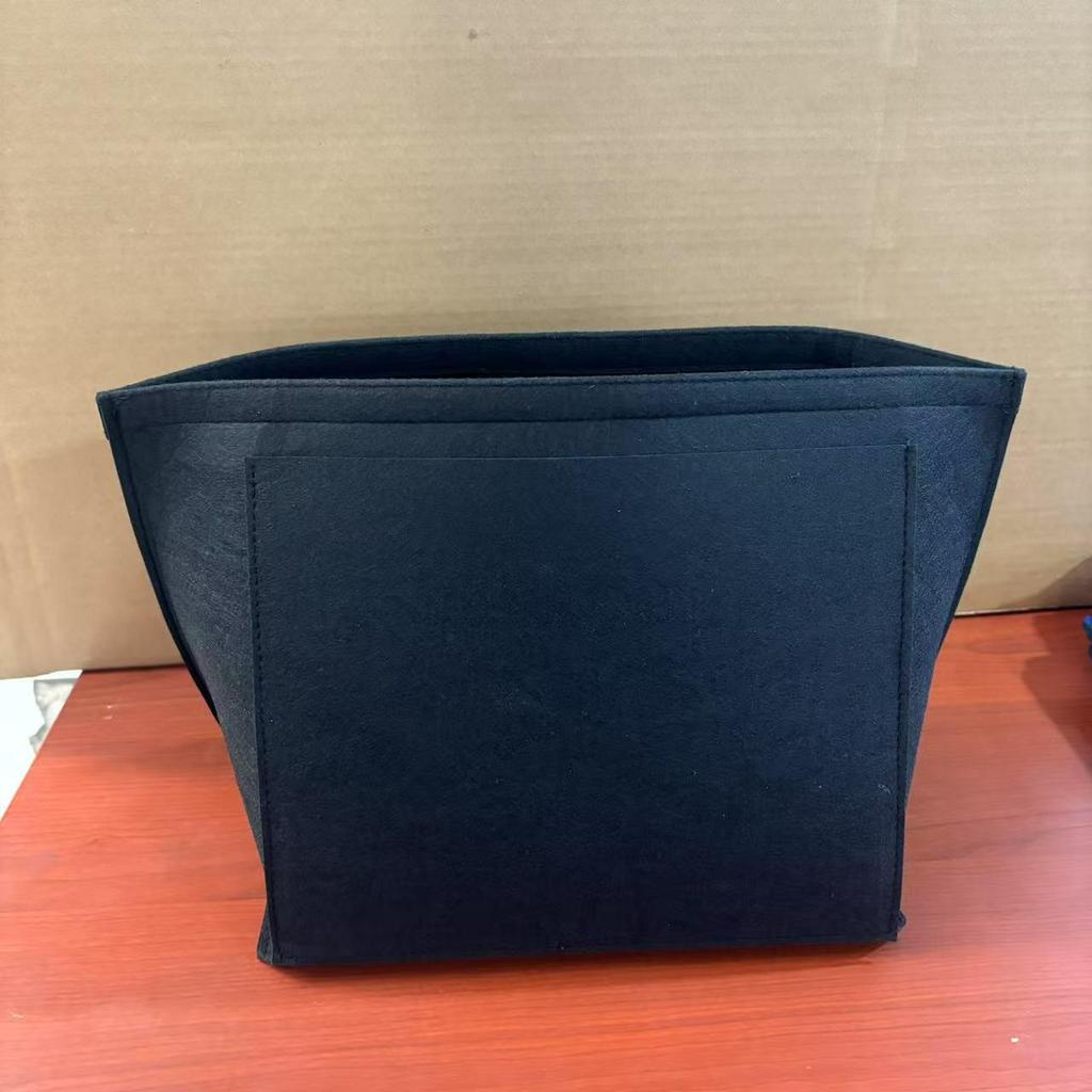Large Capacity Thickened Felt Cosmetic Bag with Compartments - Customizable Medium Size Dumpling Bag