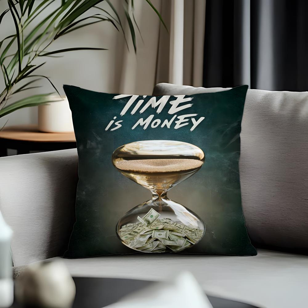 Trending TTtime is Moneyed Cushion Cover Antidustmite Pillowcase Invisible Zipper Silky Short Plush Sofa Cushion Cover