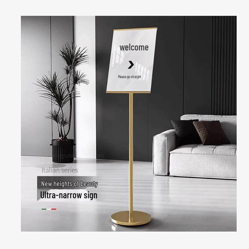 Adjustable Floor Standing Display Sign Holder