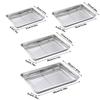 Removable BBQ Tray with Cooling Rack Oven Rack Stainless Steel Baking Pan  for Cooking Roasting