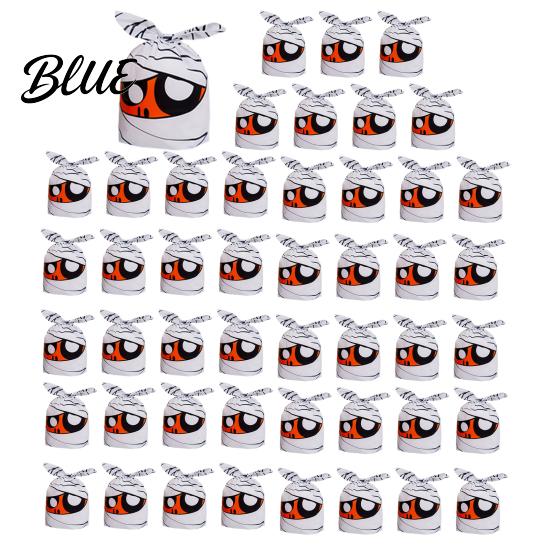 Halloween Candy Bags Goodie Cute Bags Trick Kids 48 Pcs or Treat Rabbit Clear Plastic Snack Pouches for Retail