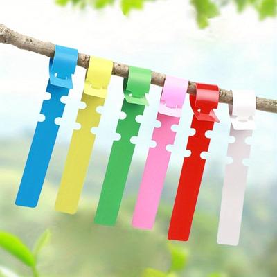 20/100pz Etichette Impermeabili Resistenti per Piante - Etichette Colorate in PVC per Vasi & Fioriere, Etichette Facili da Scrivere