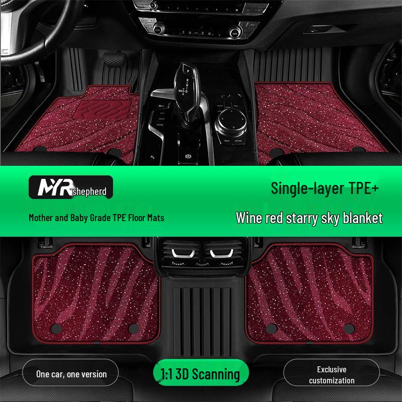 Full Coverage TPE Car Floor Mats for Volkswagen Sagitar, Lavida, Bora, Magotan, ID, Passat, Tayron, Tiguan L