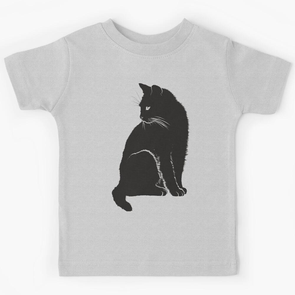 Black cat Kids T-Shirt