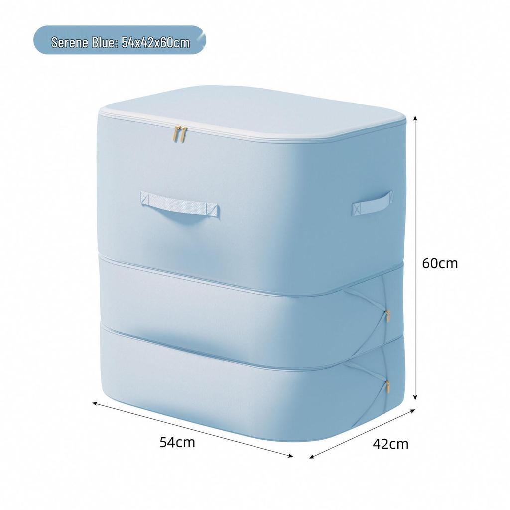 Large Capacity Dustproof Satin Quilt and Jacket Storage Bag