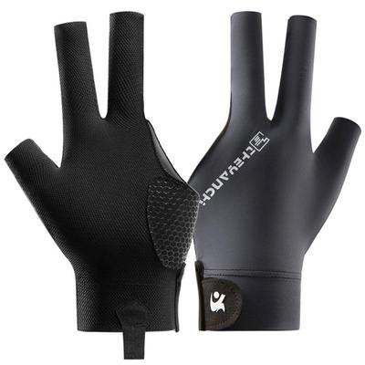 Light Billiard Gloves Non-slip Breathable Left Three-Finger Leaking Finger Sports Gloves for Men Women Billiard Accessory