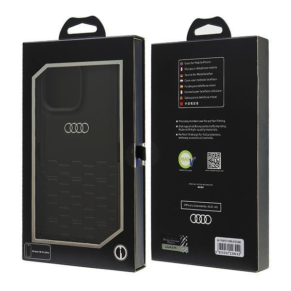 Audi Synthetic Leather Iphone 16 Pro Max6.9 Black Hardcase Au-Tpupcip16Pm-Gt/D2-Bk