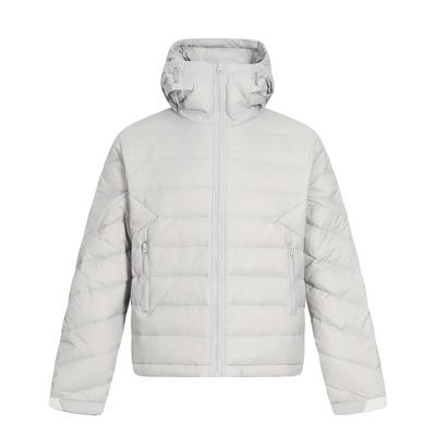 Mens Hooded Down Jacket Winter Warm Loose Fit Solid Color Streetwear Casual Outerwear Cleanfit Style