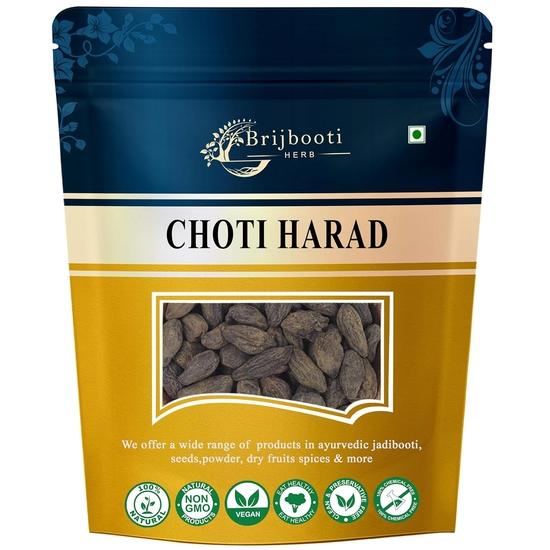 Brijbooti Harad Choti - Kali Harad - Desi Choti Harad - Haritaki - Terminalia Chebula -Natural - 100 gram 100GM