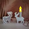 Moose Candle Holder Silicone Molds Reindeer Candlestick Silicone Mould For Epoxy Resin Christmas Holiday Decoration