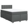 VidaXL Sommier à lattes de lit avec matelas Gris foncé 120x200cm Tissu 3288170