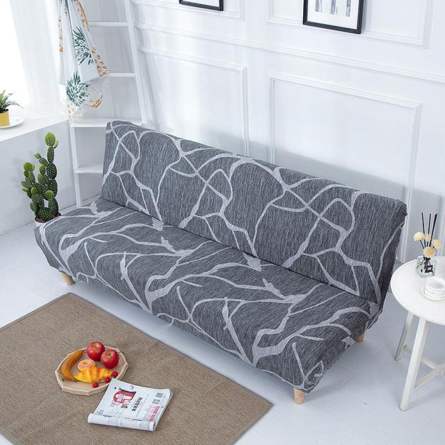 String Printed Folding Sofa Furniture Bed Cover Sofa Protector Covers Stretch Double Seat Cover Slipcovers For Living Room Area Geometric Print