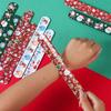 12pcs Christmas Santa Claus Papa Circle Bracelet Christmas Decor for Home 2026 Favor Gift Xmas Ornament Navidad Noel New Year