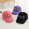 Baby Girls Baseball  Summer School Cartoon Flowers Children Outdoor Kids Caps For 2-8Years Adjustable Sports Hats Cotton