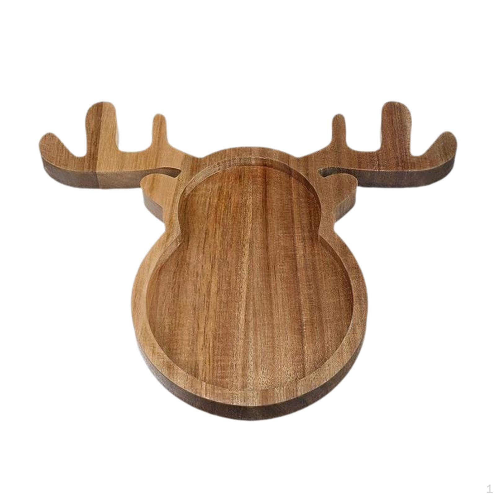 

Рождественский деревянный сервировочный поднос, десертная тарелка, прочная декоративная еда для завтрака 29cmx24cmx2cm