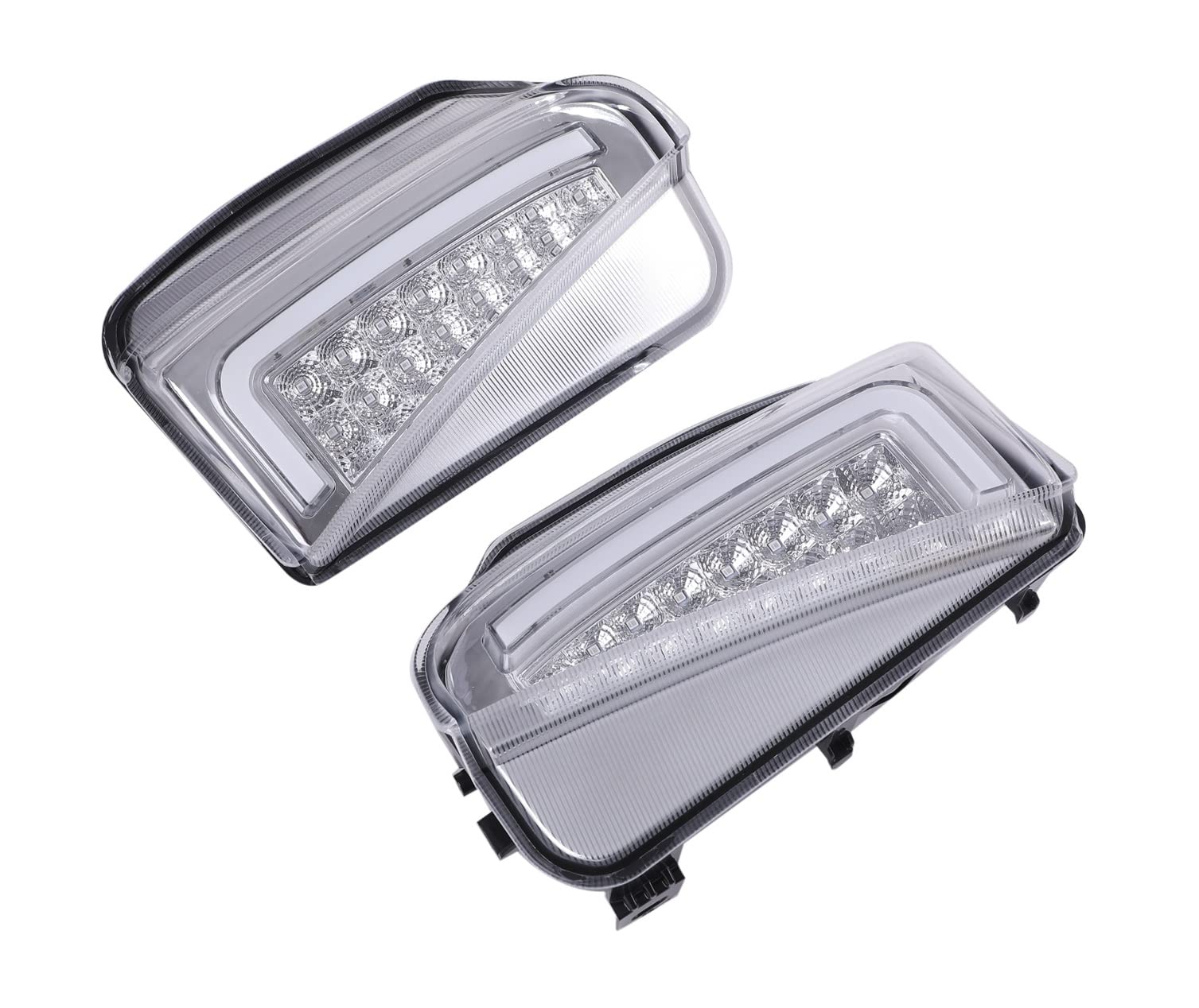 

Поздние передние поворотники бампера Toyota Prius с дневными ходовыми огнями и светодиодной оптикой Комплект из 2 штук и и дымчатые Универсальные неоригинальные прозрачные (ZVW30