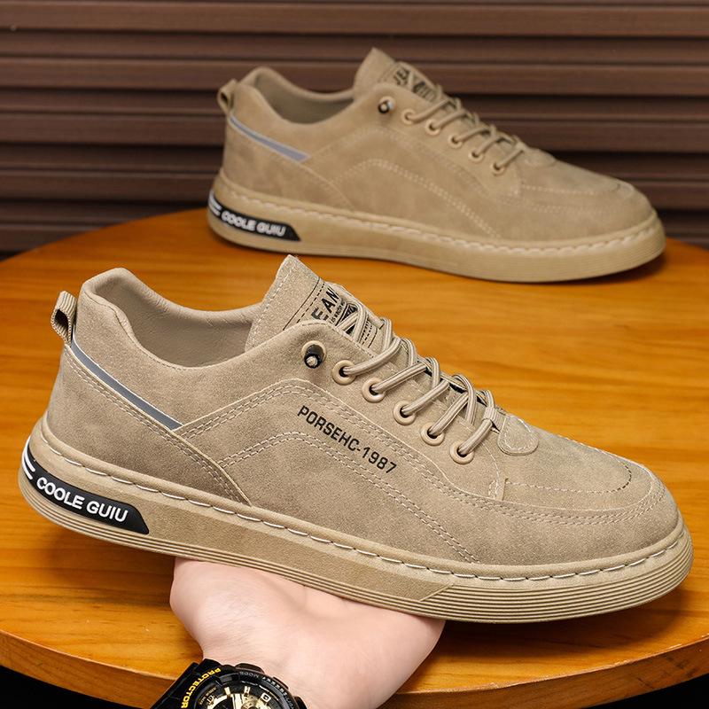 2024 Spring Men's Breathable Sneakers: Trendy, Casual Slip-On Sports Shoes