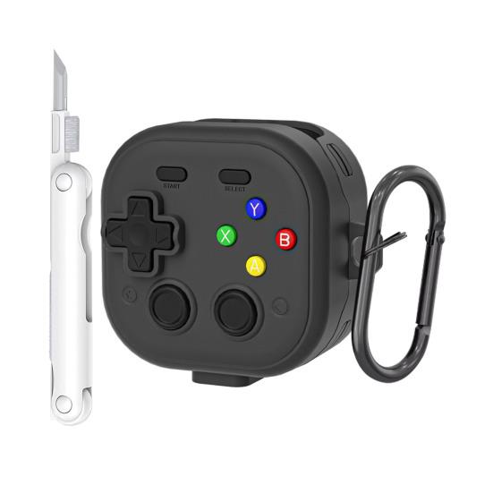 Earphone Case for Galaxy Buds 4 Pro Earbud Protective Carrying Case Funny Game Console Design Hard Shell Cover with Keychain for Boys Men