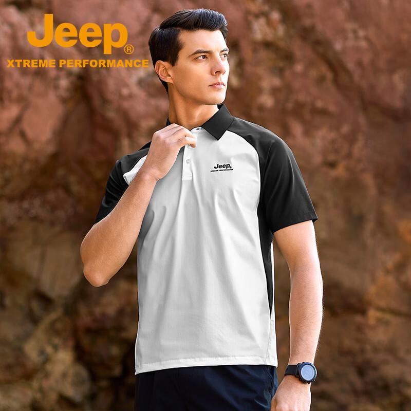 Jeep Men's Outdoor Cooling Quick-Dry POLO Shirt