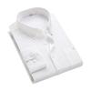 Men Slim Fit Corduroy Shirt Lapel Long Sleeve Shirt Tops Solid Color Pockets Casual Shirt Office Workwear