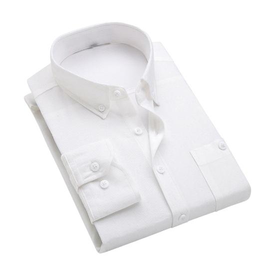 

Мужская вельветовая рубашка Slim Fit с лацканами, рубашка с длинными рукавами, топы, однотонные карманы, повседневная рубашка, офисная спецодежда L
