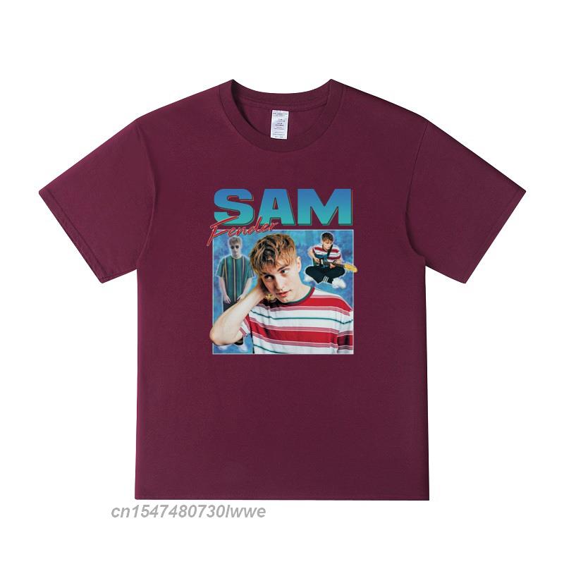 Sam Fender Homage TShirt Tee Funny Graphic Retro Party Tour Tribute 80s Graphic T Shirts Top Quality Cotton Unisex Tshirt