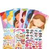 Children Kids Make Your Own Face Stickers Toys Cute Cartoon Dinosaur Puzzle Diy Sticker Games For Early Education Gift Toy