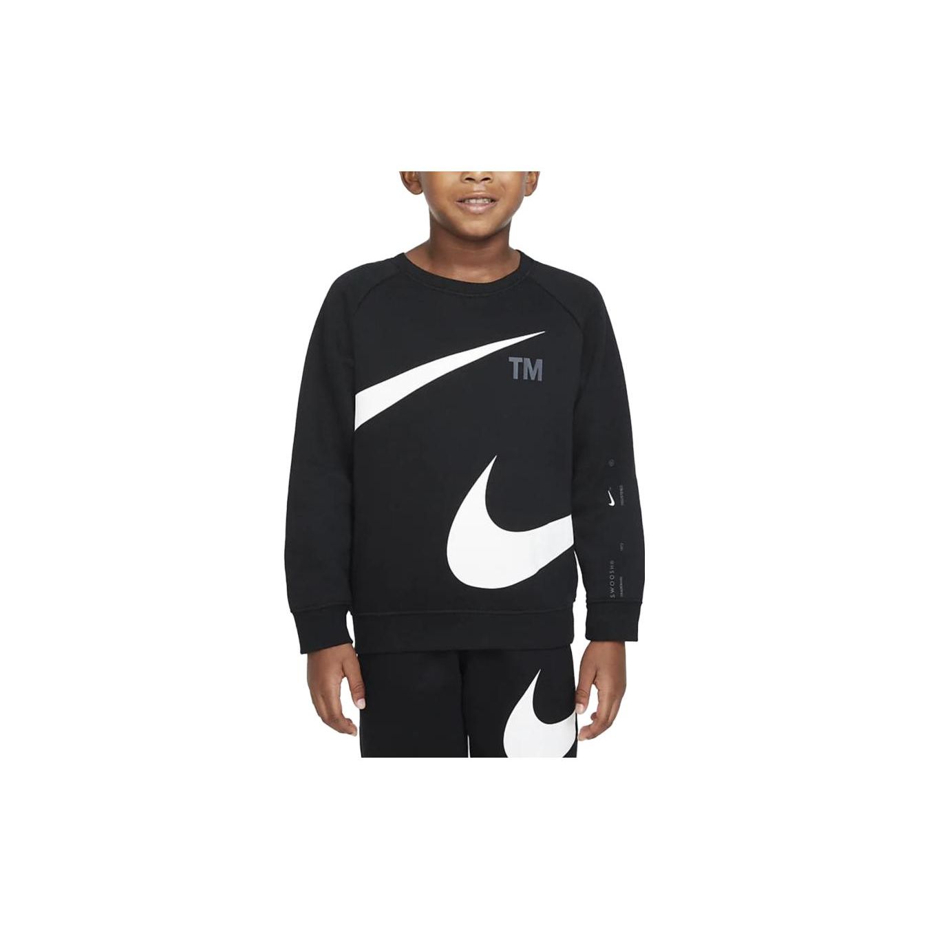 

Nike Свитшот из флиса с круглым вырезом и длинными рукавами в стиле колор-блок для детей, черный DR5585-010 4