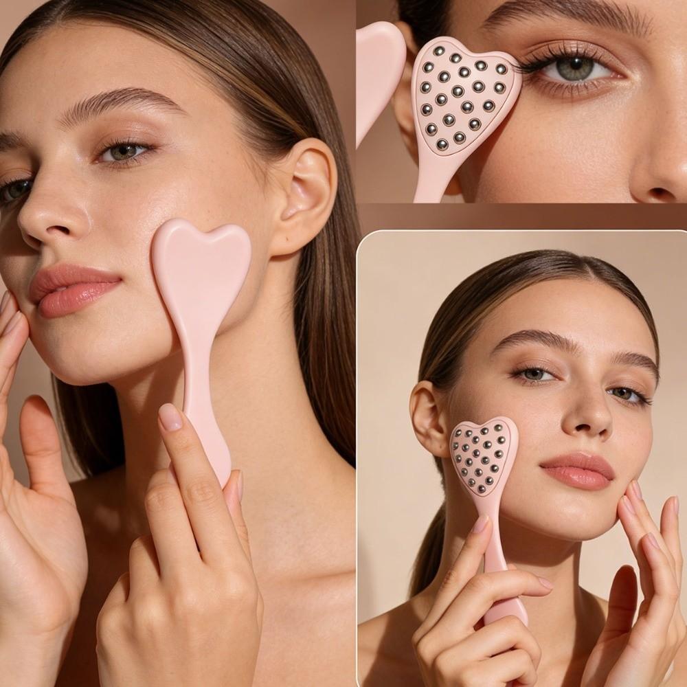 Reduce Puffiness Point Pressing Massager 20 Beads Design Guasha Face Massager Tool  Eye SPA