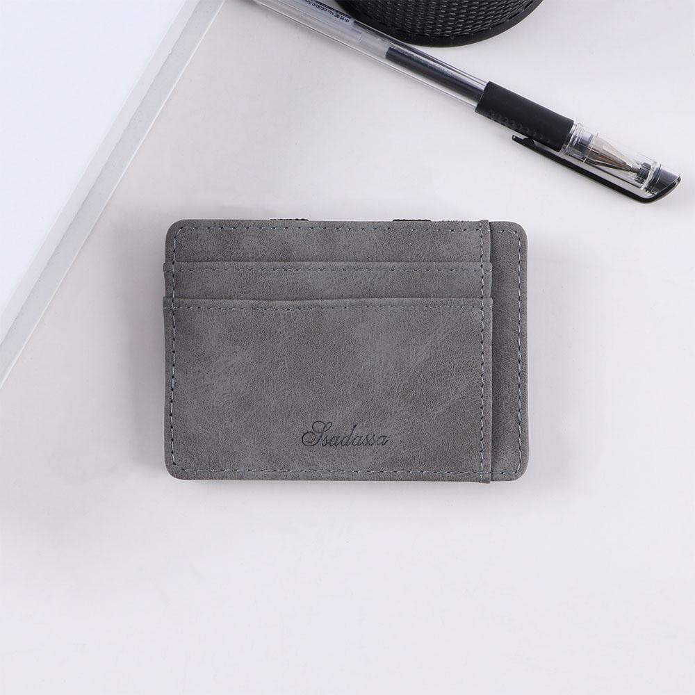 Card Cover Card Case Coin Pocket Slim Wallet ID Card Holder Magic Money Clip Men Card Holder