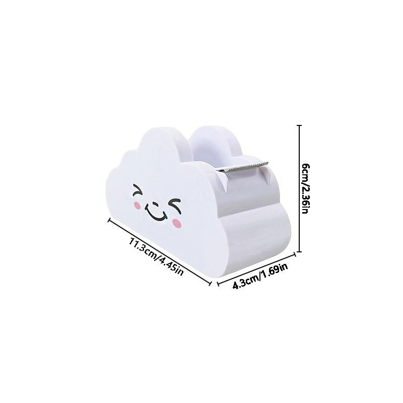 1PC Creative Cute Tape Block Mini Cloud Student Tape Cutter Manual Tape Block Rainbow Tape