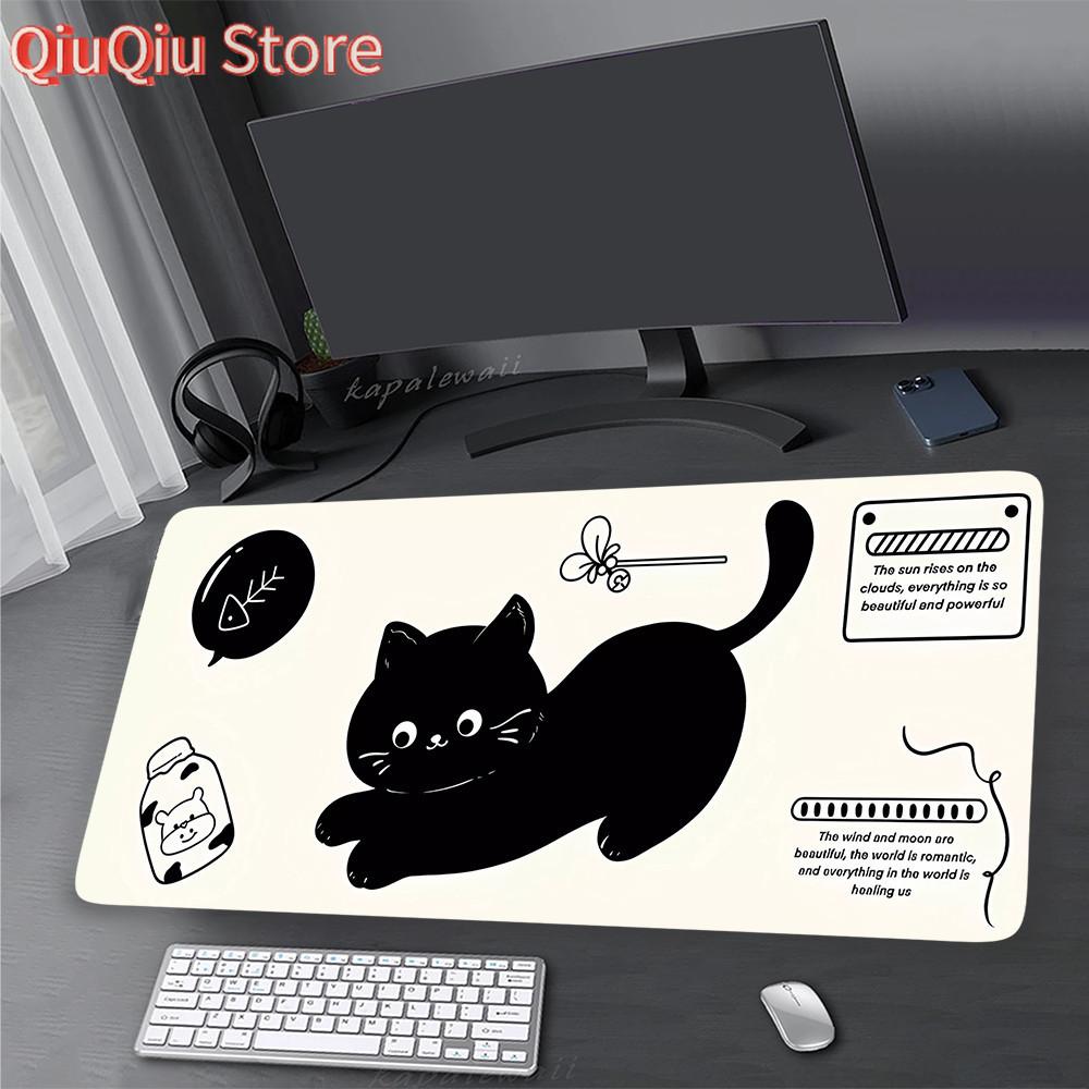 For All-Day Comfort Kawaii Cute Cat Mouse Pad Gaming Laptop Game Pads Mouse Mat Home Office Mousepad Desk Pad 900x400mm