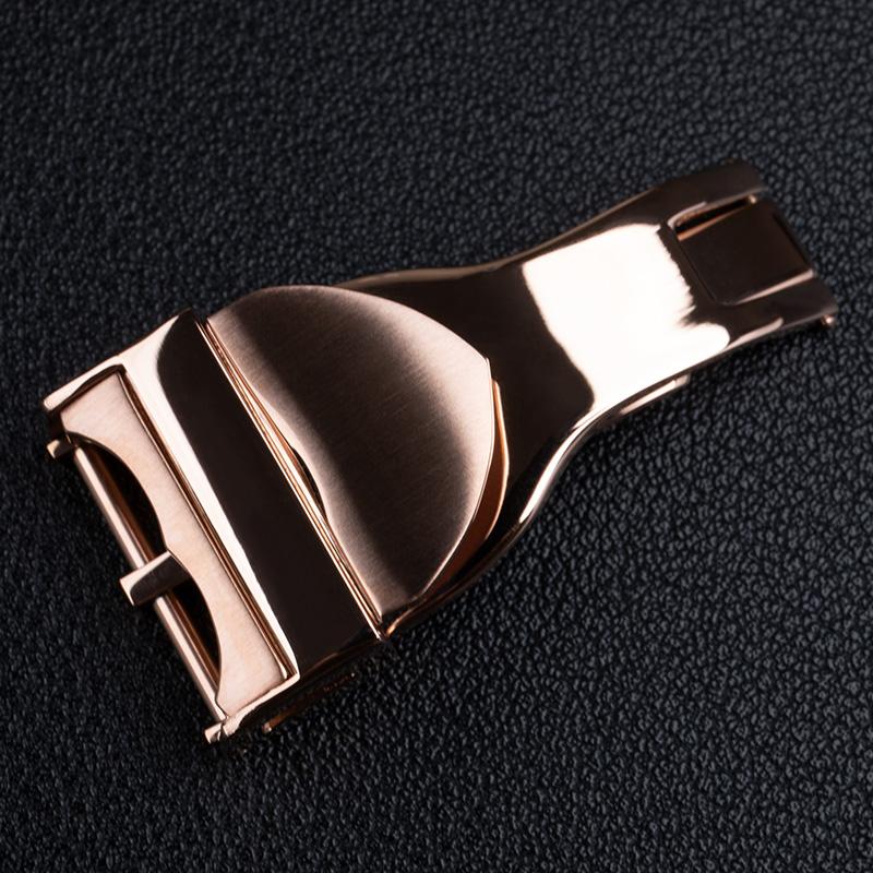18mm Stainless Steel Buckle For Tudor Strap Watchband Clasp Solid Folding Buckle Accessories Silver Metal Button Buckle 18mm