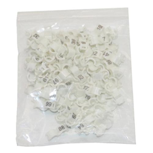 Colorful NO.1-100 Bird clip ring Parrot foot ring 2.7mm 3mm 4mm 4.5mm 5mm Identification tool Canary Acacia birds Supplies