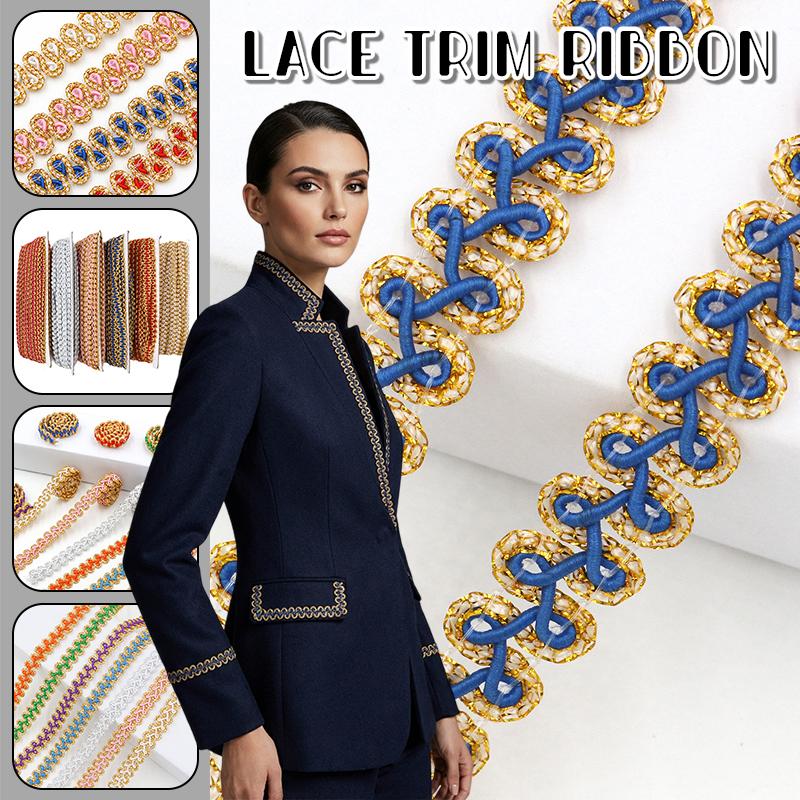 25 Yards Woven Lace Ribbon Centipede Braided Lace Trim DIY Craft Curtain Upholstery Sofa Pillow Clothes Sewing Accessories