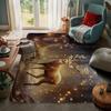 House Entrance Carpet Home Door Mat Living Room Bath Foot Bathroom Non-slip Water Absorption Rugs Bath Merry Christmas Winter