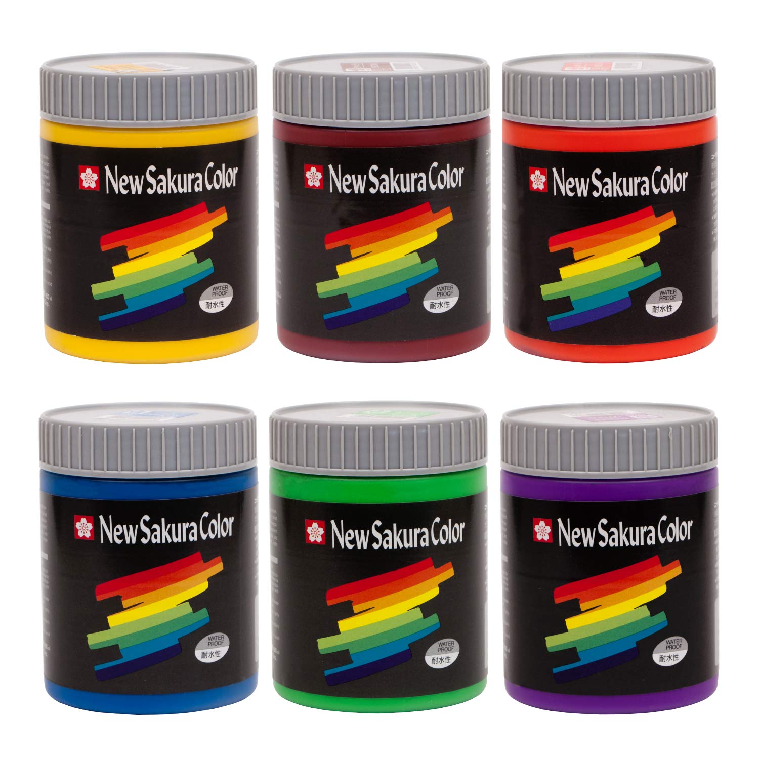 

Sakura Crepas Paint Acrylic Poster Color 600ml 6 Colors B Set ETPW6B