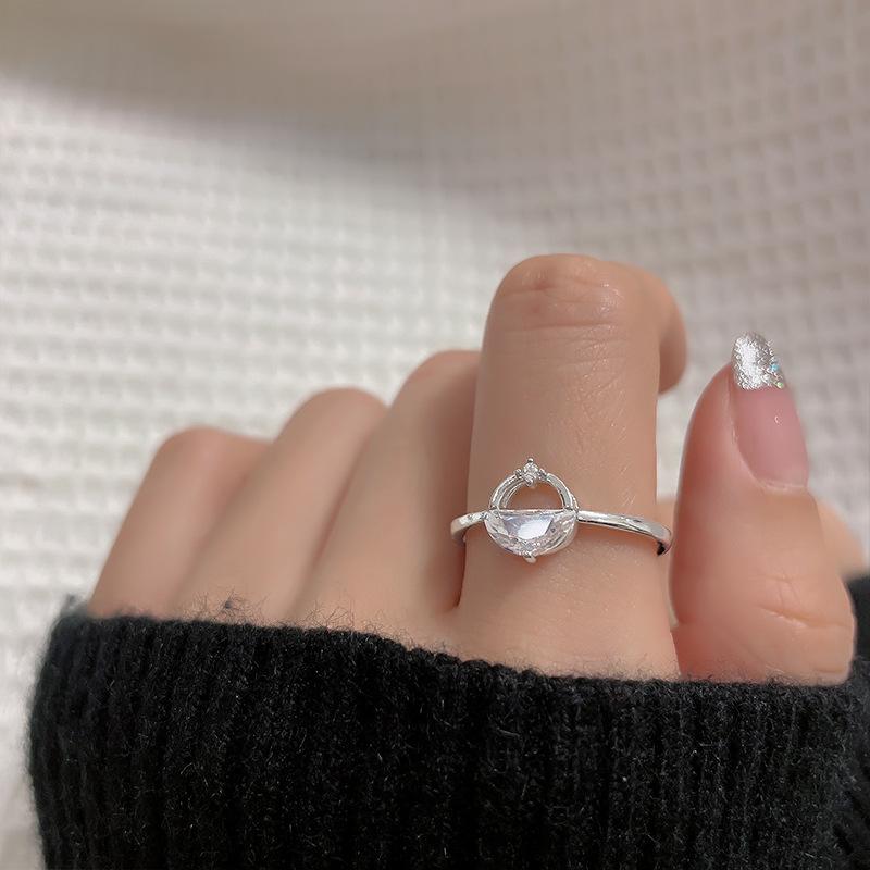 Lindon Klassischer Zirkonring aus Kupferlegierung, Damenschmuck, Hochzeitsversprechen, Partygeschenk