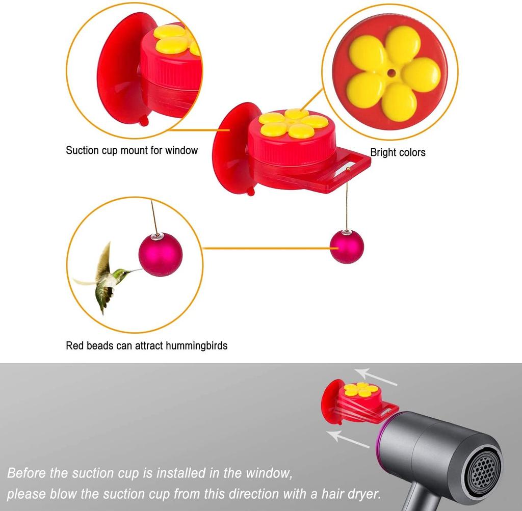 Multifunctional  Hummingbird Feeder Outdoor Window Suction Cup Bird Feeder