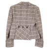 Valentino [Domestic Regular] Check Tweed Short Jacket 12 beige/purple/brownUsed