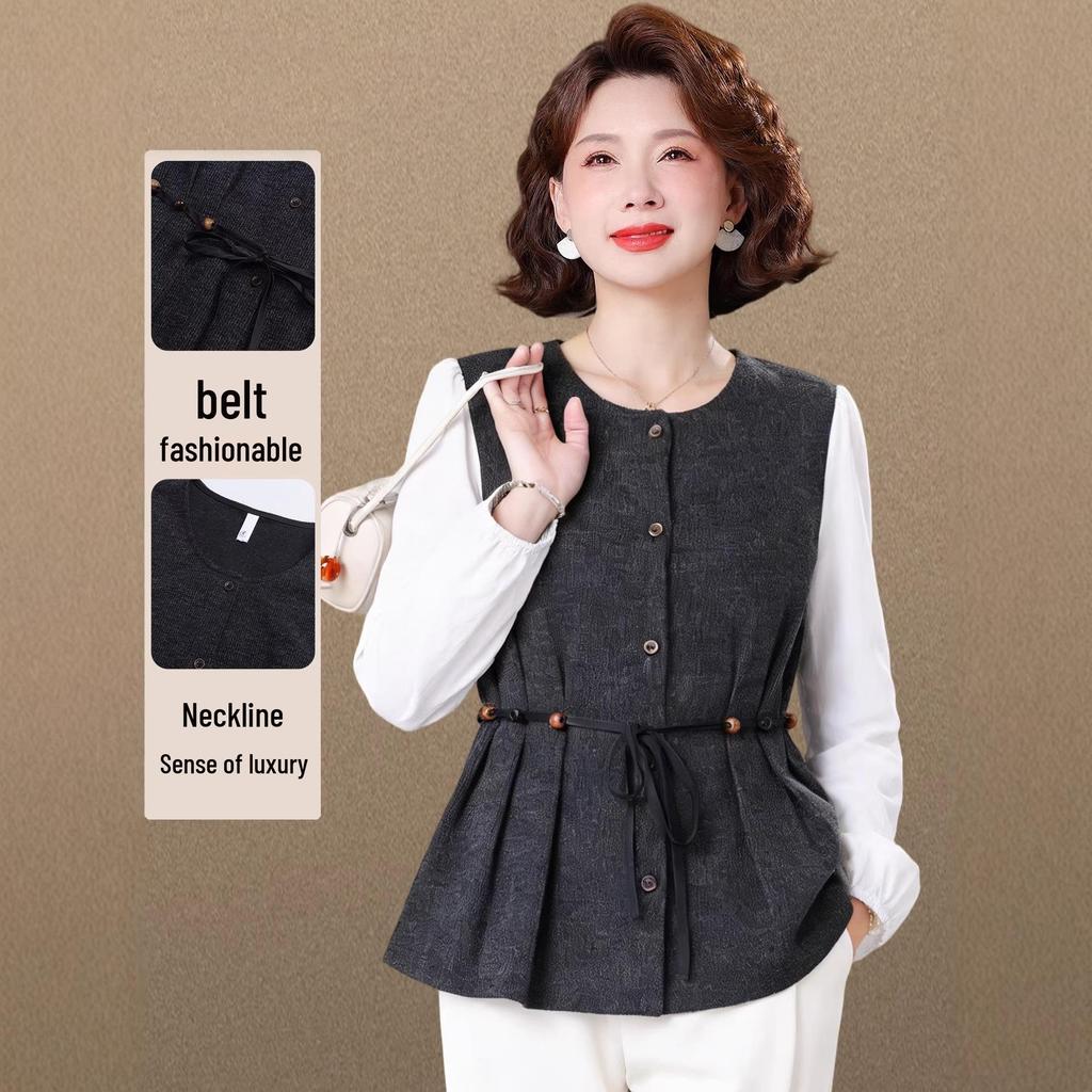 Mother's Day Spring Slimming Jacket for Petite Middle-aged Women - 2026 New Style