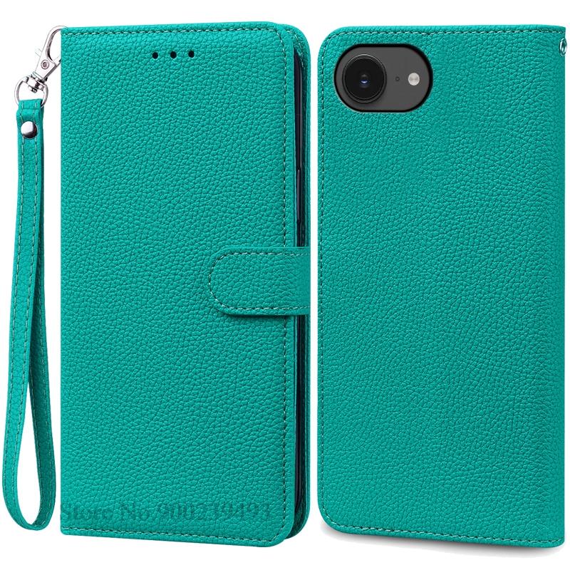 For iPhone 16e Case Leather Flip Wallet Cover For iPhone 16E Case Stand Book Fundas For iPhone 16e 16 E 2025 Phone Case Coque