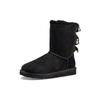 (WMNS) UGG Bailey Bow Stripe Women's 1090941-BLK