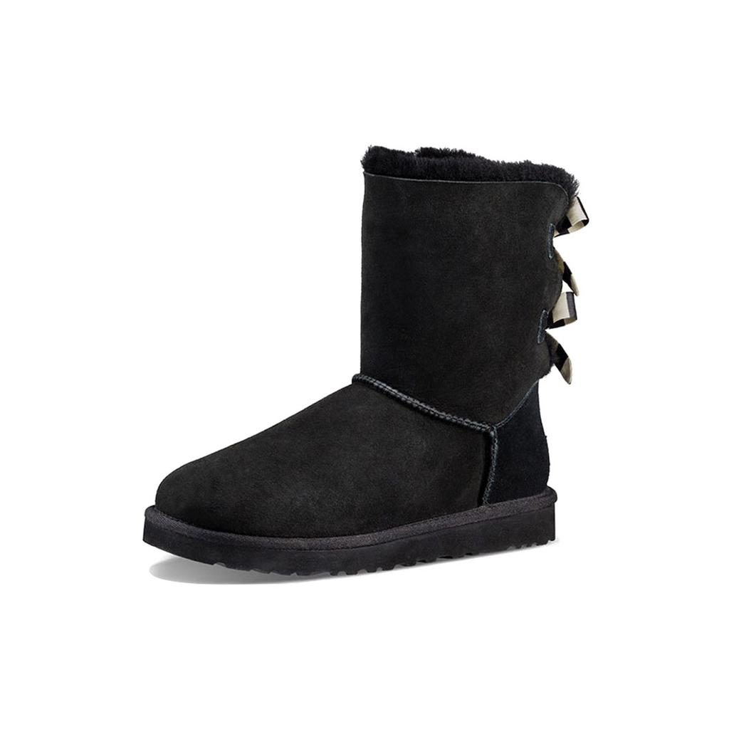 (WMNS) UGG Bailey Bow Stripe Women's 1090941-BLK