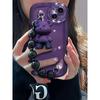 Transparent Silicone Phone Case Cartoon Bear With Chain For Iphone Models