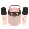 Wireless Karaoke Speakers RGB Light  5.3 Speaker with 2 Wireless Microphones Portable Karaoke Machine for Family Party